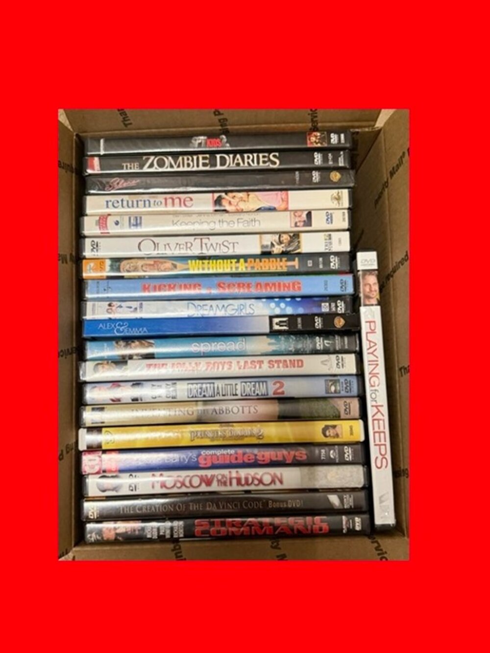 Wholesale Lot of Twenty (20) Used DVDs Dreamgirls, Oliver Twist +18 CR00B